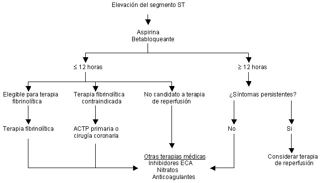 Tratamiento de los pacientes con infarto agudo con elevación del segmento ST