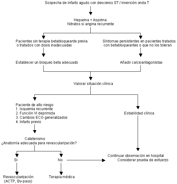 Tratamiento de pacientes con infarto agudo sin elevación del segmento ST